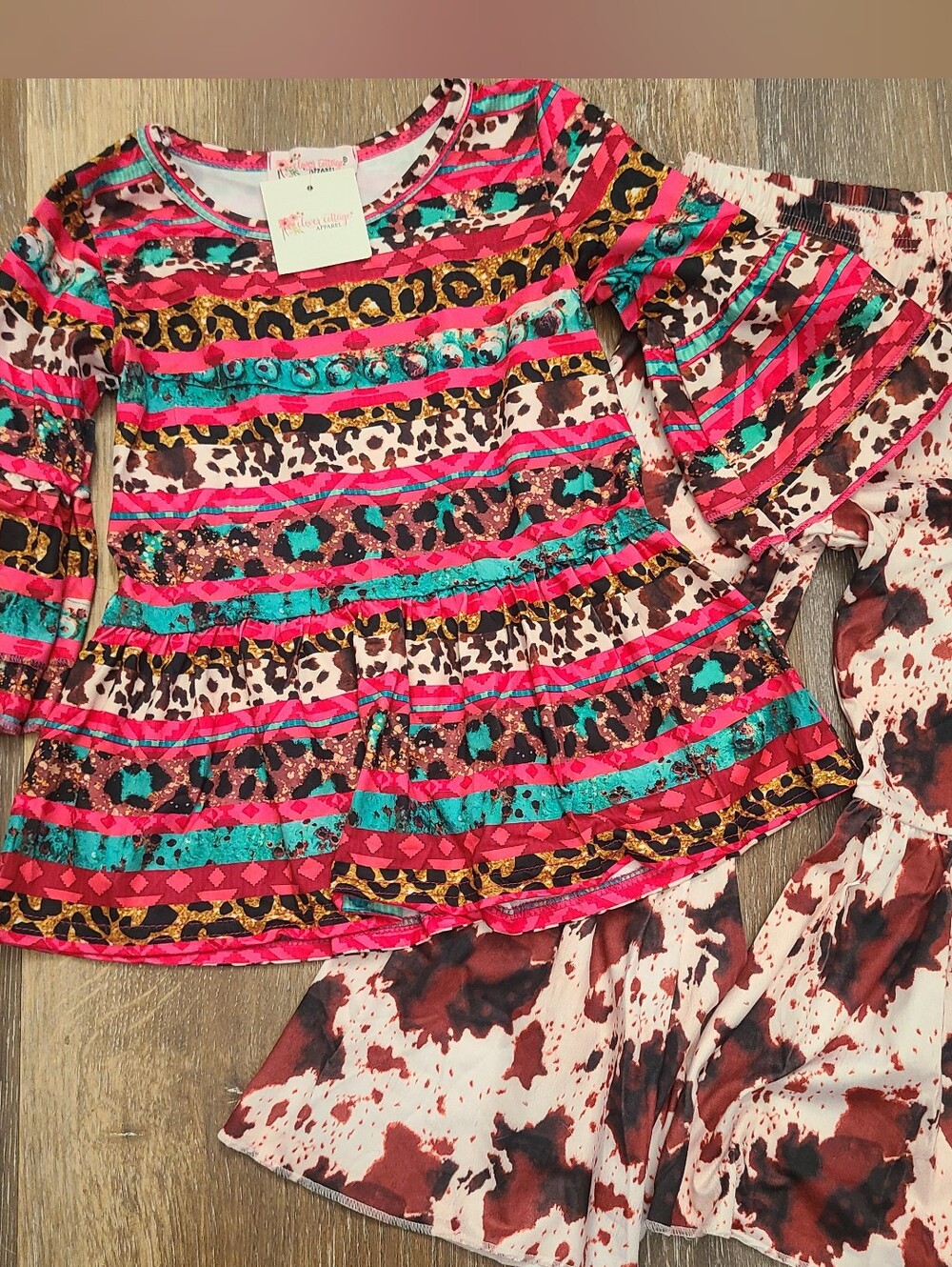 Clover Cottage Western Style 2 Piece Outfit Size 4T NWT